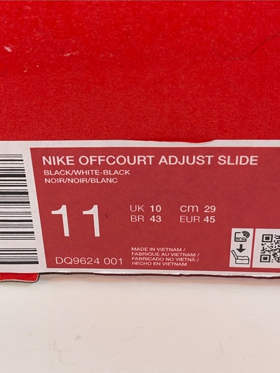 Men\'s Nike Offcourt Adjust Slide Black/White-Black (DQ9624 001) Sandal Size 11 main image 11